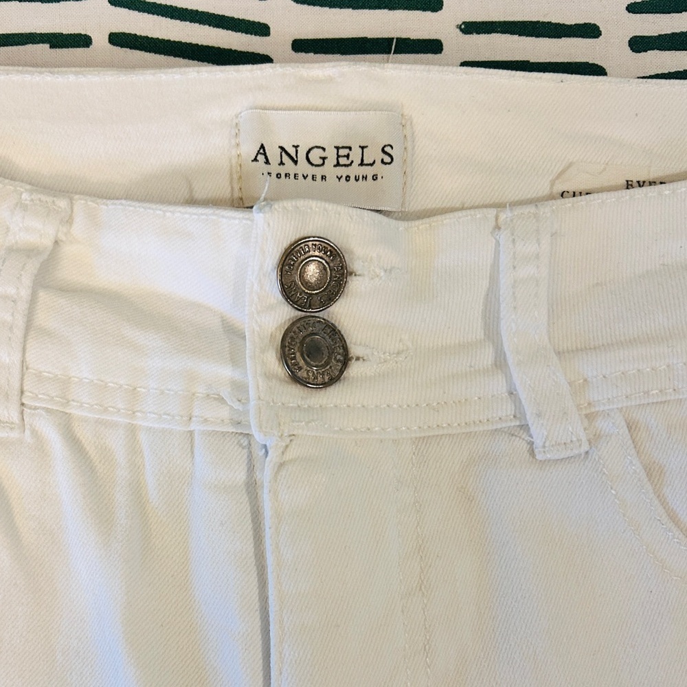 ANGELS Everflex Curvy Skinny Capri Jeans | White | Size 6 / 28 - Picture 4 of 4